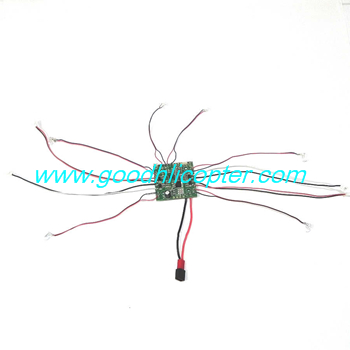 JJRC X6 H16 H16C YiZhan Headless quadcopter parts PCB board + 4*Lamp + 4*connect plug - Click Image to Close